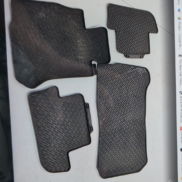BMW Black Rubber Floor Mat Set - Picture 1 of 1